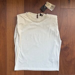 NEW WITH TAGS
Women’s Golden Goose Isabel Sleeveless Crewneck with Keyhole XS